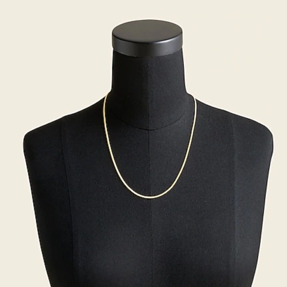J. Crew Demi-fine 14k gold-plated 20” curb chain necklace. NWT. - Picture 3 of 10
